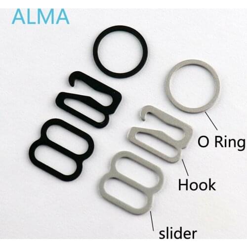 20set 60pcs Adjustable buckle Bra 10mm bra ring hooks O ring 8 slider 9 Hook Button for Underwear Sexy accessories