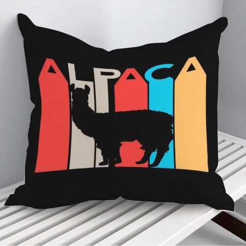 Alpaka Retro Vintage Throw Pillows Cushion Cover On Sofa Home Decor 45*45cm 40*40cm Gift Pillowcase Cojines Dropshipping