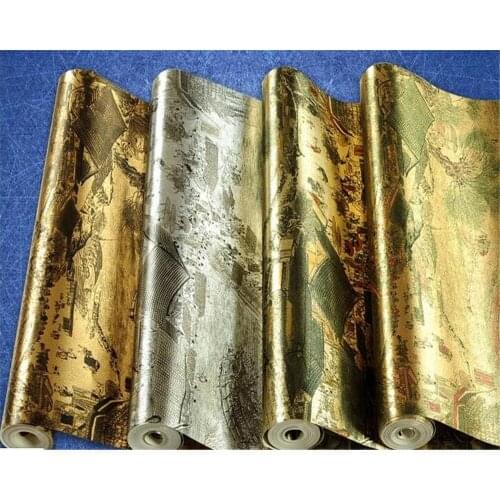 Beibehang Home interiorWallpaper luxury italian europe classic metal texture shiny vinyl wallpaper roll wall papers home decor