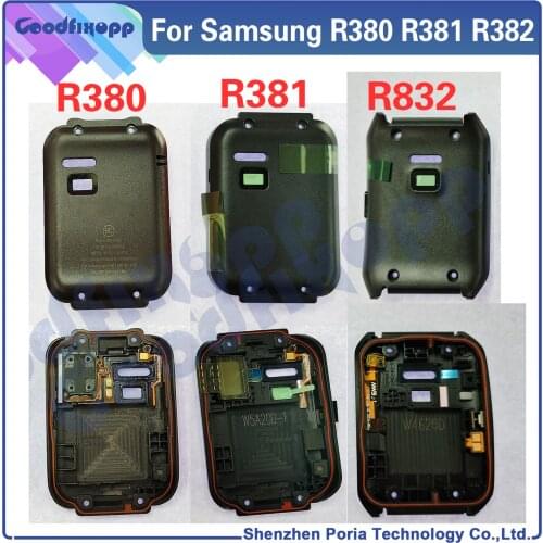 Free Shipping Original For Samsung Gear 2 R380 R381 R382 SM-R380 Black Original Back Housing Back Cover Battery Cover Case Cover
