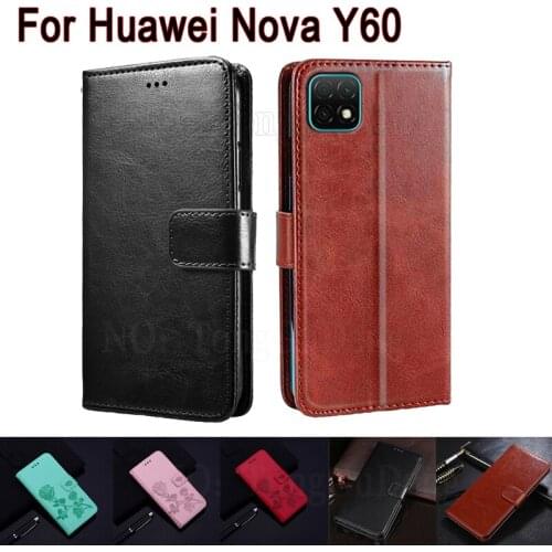 Cover For Huawei Nova Y60 Case Phone Protective Shell Book Etui For Huawei Wukong-L29A Y60 Flip Wallet Leather Case Hoesje Coque