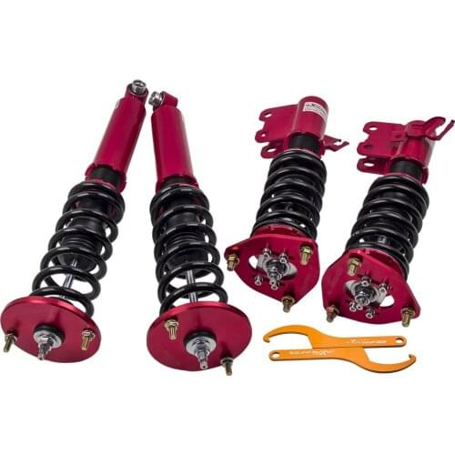 Damper Adjustable Shock Strut 95-98 for Nissan 200SX Silvia S14 Coilover Struts Front Rear Camber plate Top Mount Springs