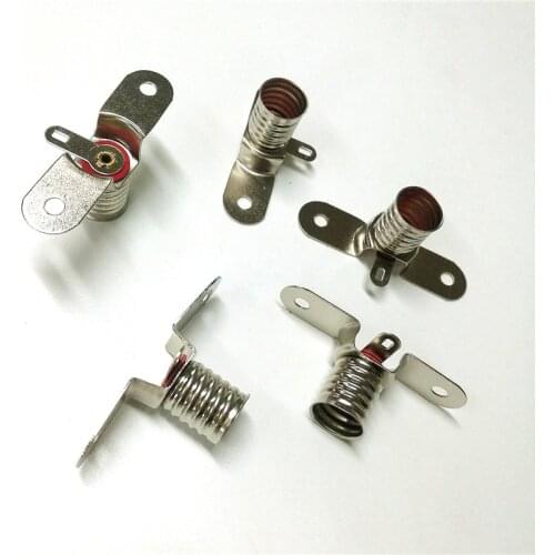 E10 small Bulb Lamp Holder with mounting Bracket 50pcs