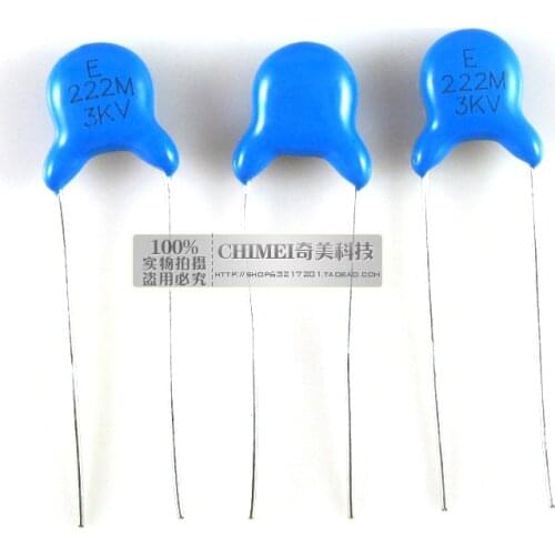 High-voltage ceramic capacitors 3KV 222M 222K capacitor to eliminate high-frequency interference