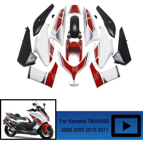 For Yamaha TMAX 500 tmax500 2008-2010 2011 ABS plastic fairing kit, Motorcycle Tmax500 08 09 10 11 body shell protective cover