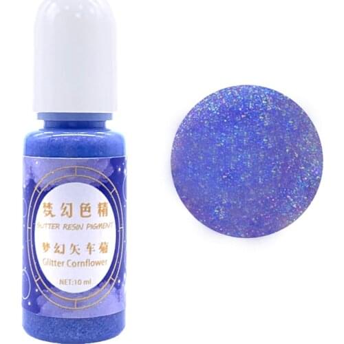 Crystal Epoxy UV Resin Adhesive Dye Pigment Multicolors Flashing Glue Handmade DIY Jewelry Making Crafts