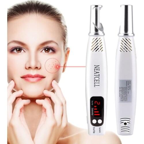 Laser Picosecond Pen Blue&Red Professional Tattoo Remover Laser Pen Freckle Acne Cleaner Mole Dark Spot Pigment Removal Machine