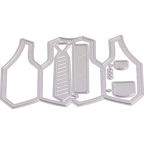 The Suit Vest Metal Cutting Dies Stencil DIY Scrapbooking Embossing Paper Card Drop Ship