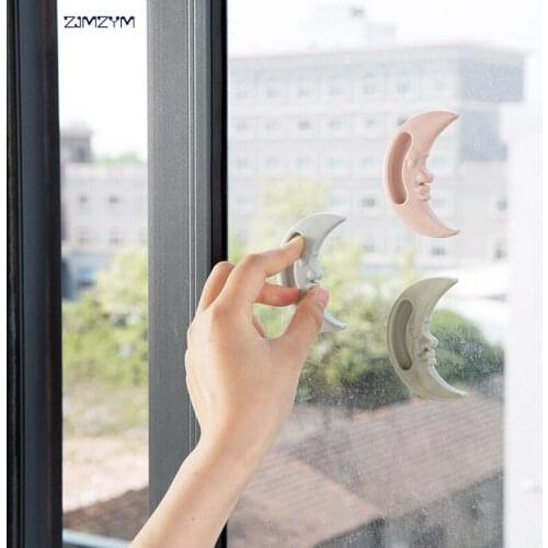 Cute Self-adhesive sliding door handle cupboard doors glass window cabinet drawer wardrobe Auxiliary handles