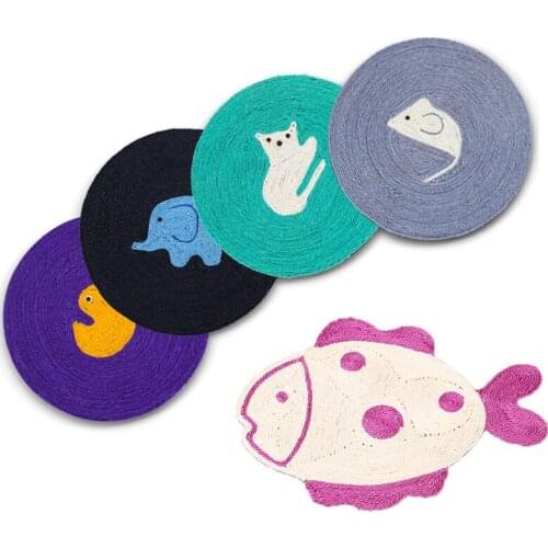 Natural Sisal Cat Scratching Board Cat Toy Scratch Board Pad Scratching Posts Kitten Cats Grinding Nail Scraper Mat Pet Supplies