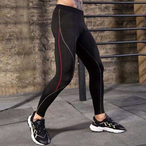 New Gym Tights Men Compression Pants Pantalon Yoga hombre Running Legging Gym Tights Running Base Layer Pants Sweatpants Jogging