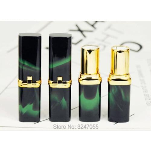 20Pcs/Lot 50Pcs/Lot 12.1mm Plastic Green Lipstick Tube, Elegant High Quality Cosmetic Lip Balm Bottle, Women Lip Beauty Tool