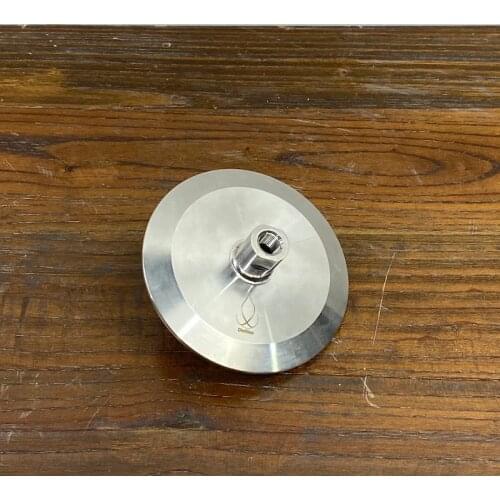 Flat End Cap 4" Tri-Clamp, Spray Ball, 1/4" FNPT thread, SS304