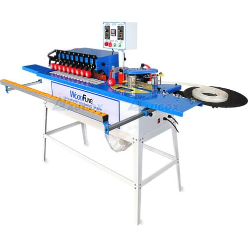 MY06d-2 semi automatic edge banding machine with gluing, trimming,buffing and end cutting