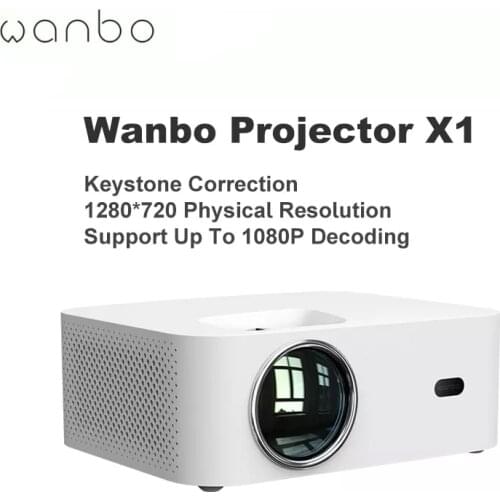 Global Version Xiaomi Wanbo X1 Projector OSD Wireless Projection LED Portable Projector Keystone Correction For Home Office