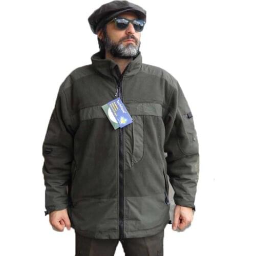 Padded winter windproof fleece zip Waterproof camping hiking jacket men
