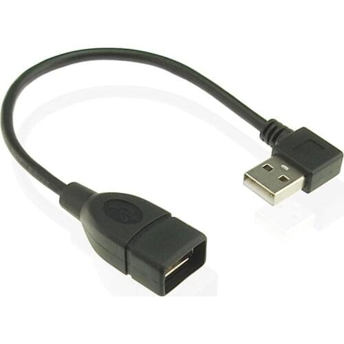 USB Male To Female 90 Angled Extension Adaptor Cable USB Male To Female Right/left/down/up Cable Cord