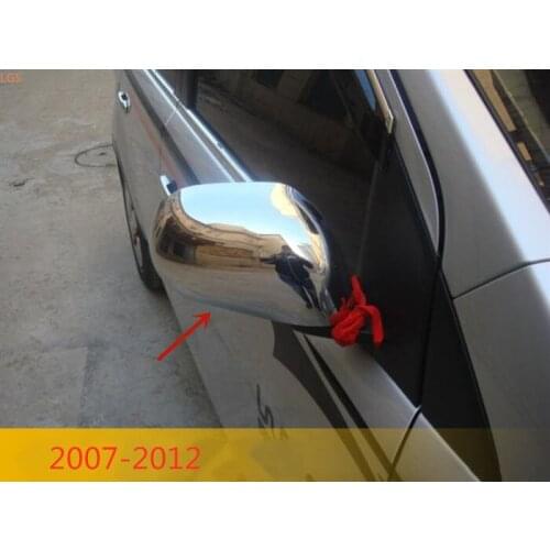 For Nissan Livina 2007-2015 High-quality ABS Chrome Rearview mirror cover Anti-Rub protection Decoration Car styling