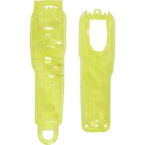 1Set Light Yellow Hair Clipper Back Housing Cover Clear Front Lid for Hair Trimmer Tools Kit