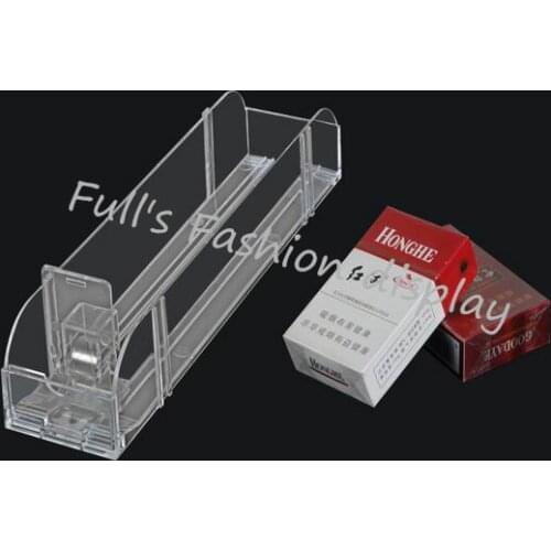 10pcs free shipping 28CM Fashion supermarket plastic Cigarrette display shelves holder Drinks Tobacco display stand rack pushers