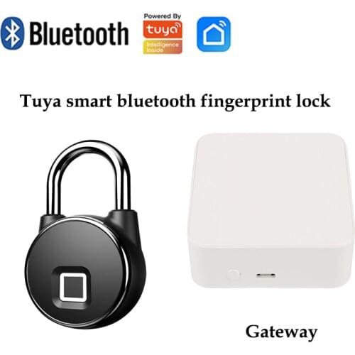 2021 NEW tuya app unlock bluetooth fingerprint smart lock support wifi+bluetooth+zigbee hub to unlock in any place by tuya app