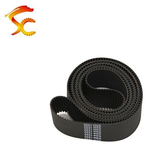 2pcs S2M-1250-6/10mm belt closed loop rubber S2M-1250-6/10mm timing belt Teeth 625 Length 1250mm width 10/6mm for 3D printer