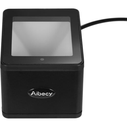 Aibecy YHD-9800 1D/2D/QR Barcode Scanner Desktop USB Wired Bar Code Reader CMOS sensor Hand-Free for Mobile Payment