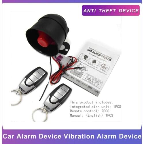 Car Alarm Device-Vibration Alarm Device Wireless Remote Control M810-8115 Loud Sound For 12V Car Motorcycle Truck