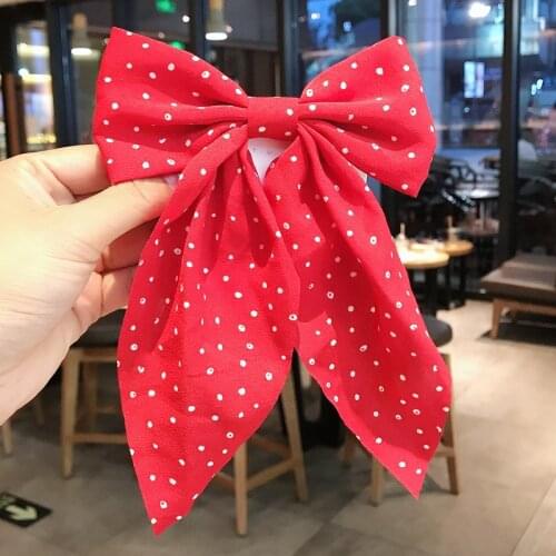 1Pcs New Ribbon Bow With Clips Elegant Double Layer Bowknot Hairpins Hair Clip For Women Girls Hair Accessories