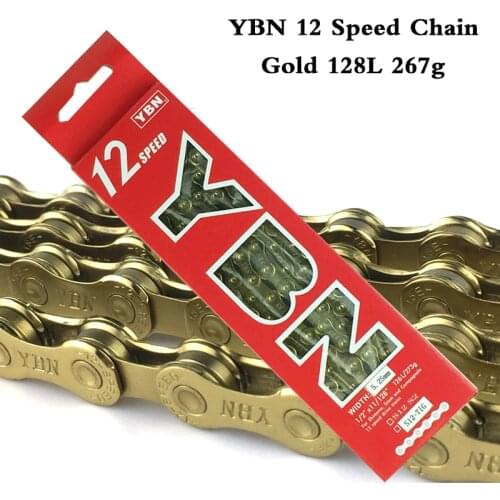 YBN 12 Speed Bike Chain MTB Mountain Bike Road Bicycle 12S Gold Chains For Shimano Sram Campanolo 12 Speed system