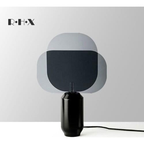 Europe Wind Black Wrought Iron Desk Lamp Originality Personality A Living Room Bedroom Model House Bedside Cupboard Desk Lamp