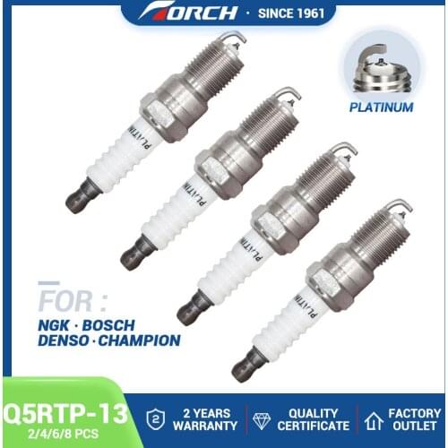 2pcs/lot China Original Platinum Spark Plugs Torch Q5RTP-13 Powerful Energy