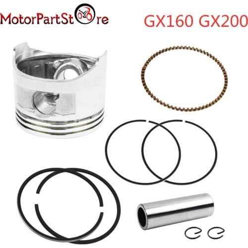 68mm Piston Rings Kit w/Pin & Circlip for Honda GX160 GX200 5.5HP 6.5HP Gasoline Engine Motor Generator Water Pump 13101-ZH8-010