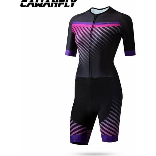 Triathlon Suit Men Cycling Clothing Pro Team Skinsuit Jumpsuit Maillot Cycling Jersey Ropa Ciclismo Bike Sports cawanfly pink