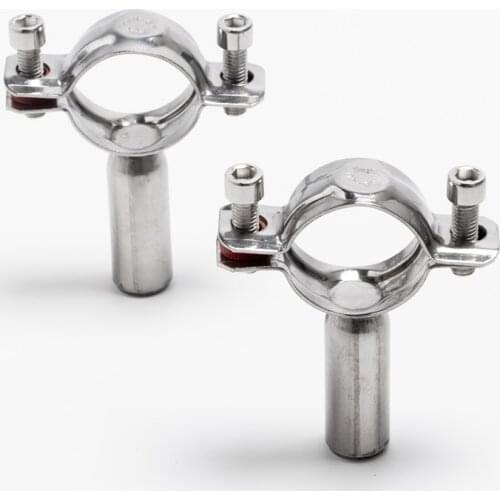 19MM -76 MM Sanitary Stainless Steel SS304 Bracket Pipe Fittings Ajustable Clamp Pipe Fixer Pipe Holder Pipe Hanger For Homebrew