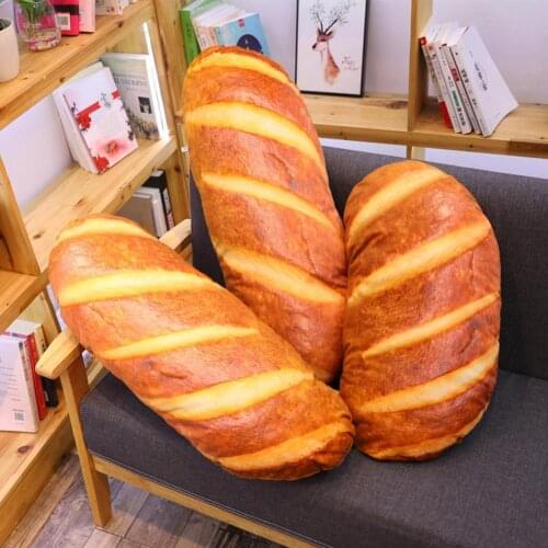 Doll Pillow Stuffed Decorative Cotton Simulation Bread Pillow for Home Decor