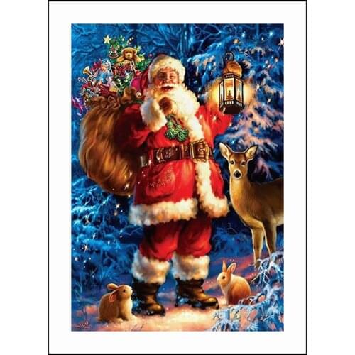 LaoJieYuan Diy diamond embroidery set full square drill diamond painting 5d picture of stones wall decor Father Christmas