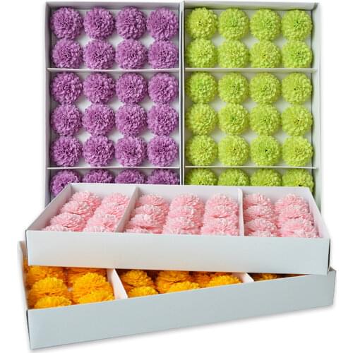28Pcs/box Soap Artificial Flowers Pompon Daisy Fake Flowers For Wedding Decorative Flowers Home Party Decor Gift Bouquet
