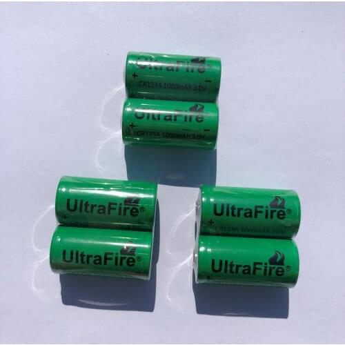New6 pcs. 16340 CR123A 17335 1000 mAh battery, digital camera, made of special batt