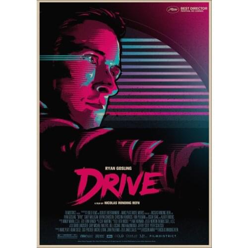Drive Poster ryan gosling Movie Poster Kraft Paper Printed Wall Posters Art Home Room Painting Wall Stickers A1