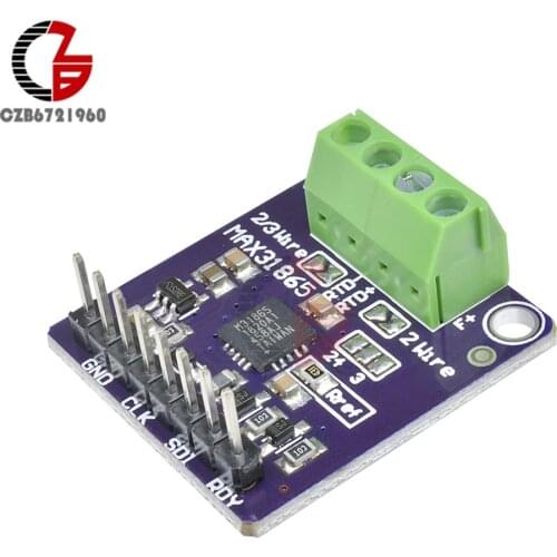 MAX31865 Thermocouple RTD Converter Board DC 3V-5V Thermoelectric Couple Temperature Sensor Detector Thermistor Voltage Protect
