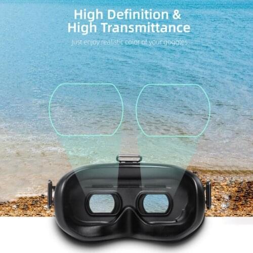 HD Tempered Glass Film For DJI FPV Goggles V2 Lens Dust-proof Protector Anti-scratch Film For DJI FPV Combo Cameras Accessories
