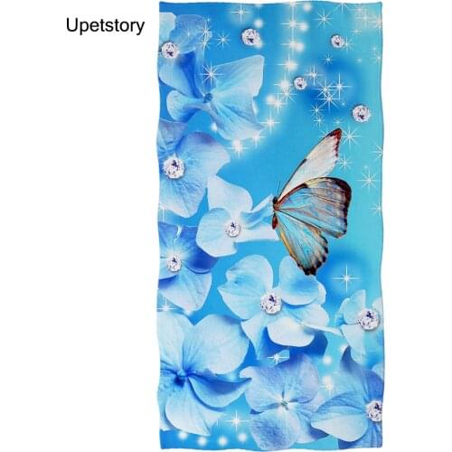 75Cm*150cm Multiple Color Butterfly Shower Towel Sports Soft Microfiber Beach Gym Bath Towels Fast Drying Cloth Extra Large Size