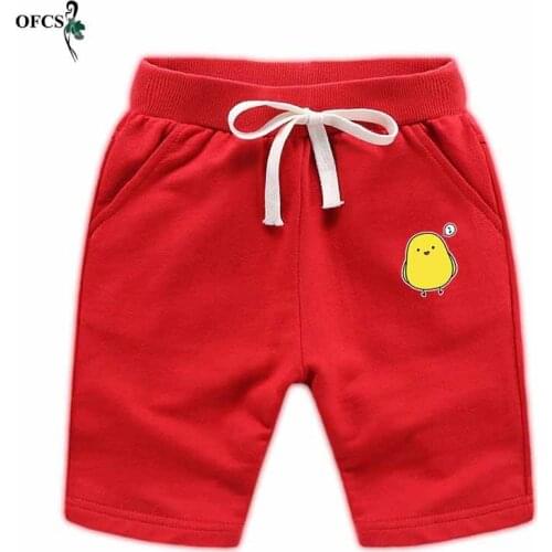 Retail Baby Boys Shorts Colorful Summer Fashion Cotton Trousers Kids Girl Solid Beach Trousers Childrens Pants Clothing 18M-12T