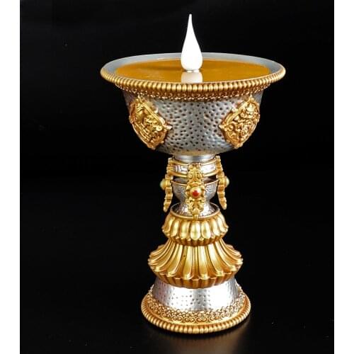 Tibetan Simulated Electronic Butter Lamp Usb-powered Smokeless and Fireless Environment-friendly LED for Buddhist Lamp