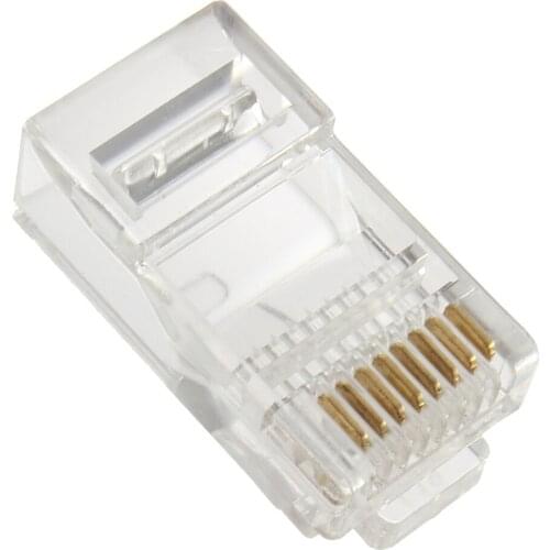 1 PCS RJ45 CAT5 Crystal Modular Plug LAN Network Connector 8 Pins Network Cable Plug for UTP Cat5 Cat5e Drop Shipping Piece