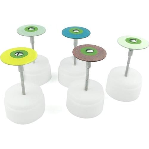 1PC Dental (HP) 26mm Rubber Diamond Polish Wheels for Zirconia Porcelain PFM Emaxs