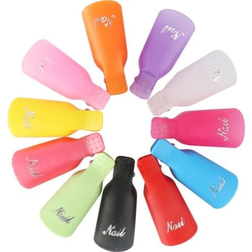 10PCS Gel Remover Wraps Plastic Nail Polish Remover Clip Nail Art Soak Off Cap Nail Degreaser Cleaner Tips For Fingers Tools