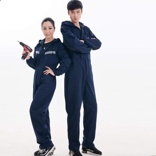 100% Cotton Working Overalls Men Women Reflective Tooling Overall Repairman Jumpsuits Working Uniforms Plus Size S-5XL Coveralls