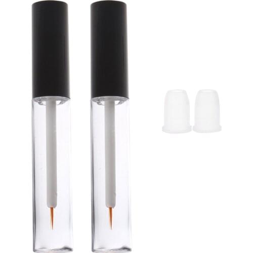 2 Pieces 7ml Empty Eyelash Growth Mascara Serum Tube Eyeliner Vials Bottle High Quality PETG Plastic
